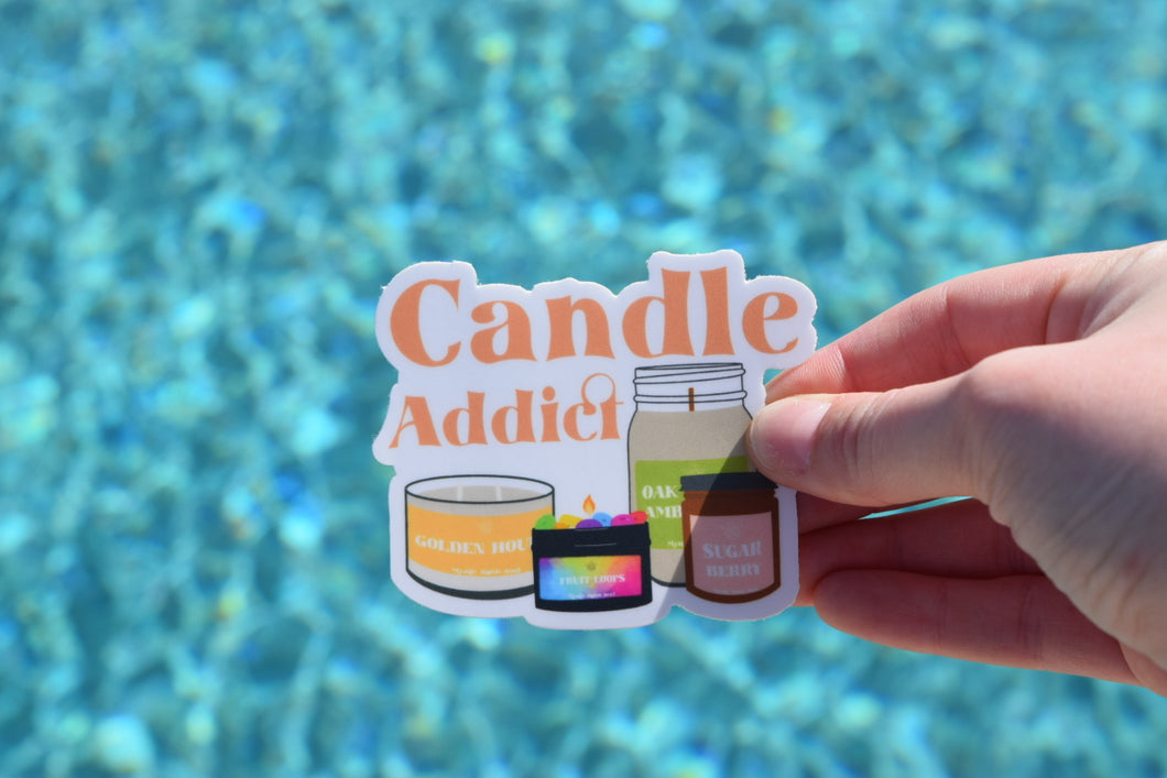 Mystic Moon Candle Addict Sticker