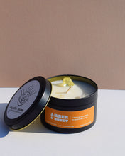 Load image into Gallery viewer, Amber &amp; Honey Crystal Candle
