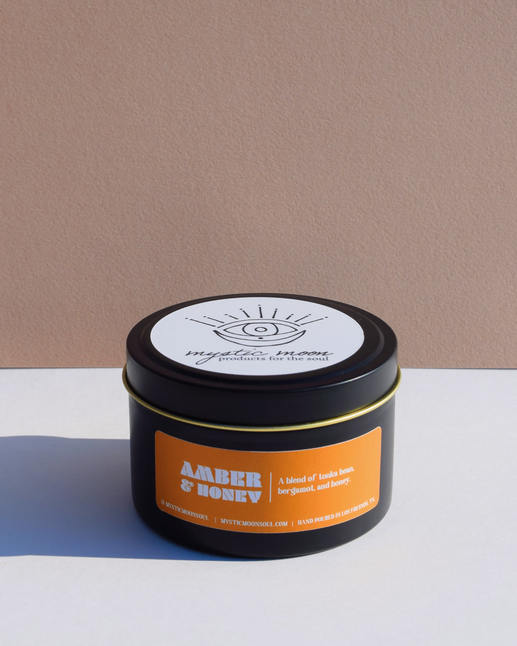 Amber & Honey Crystal Candle