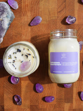 Load image into Gallery viewer, Lavender Amethyst Candle 16oz.
