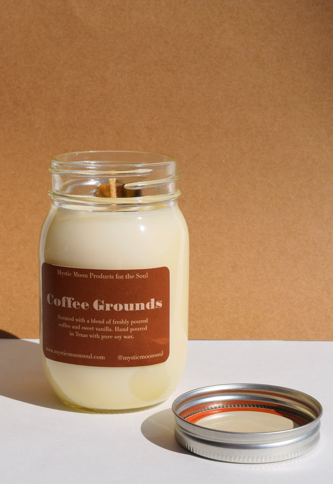 Coffee Grounds 16oz. Candle