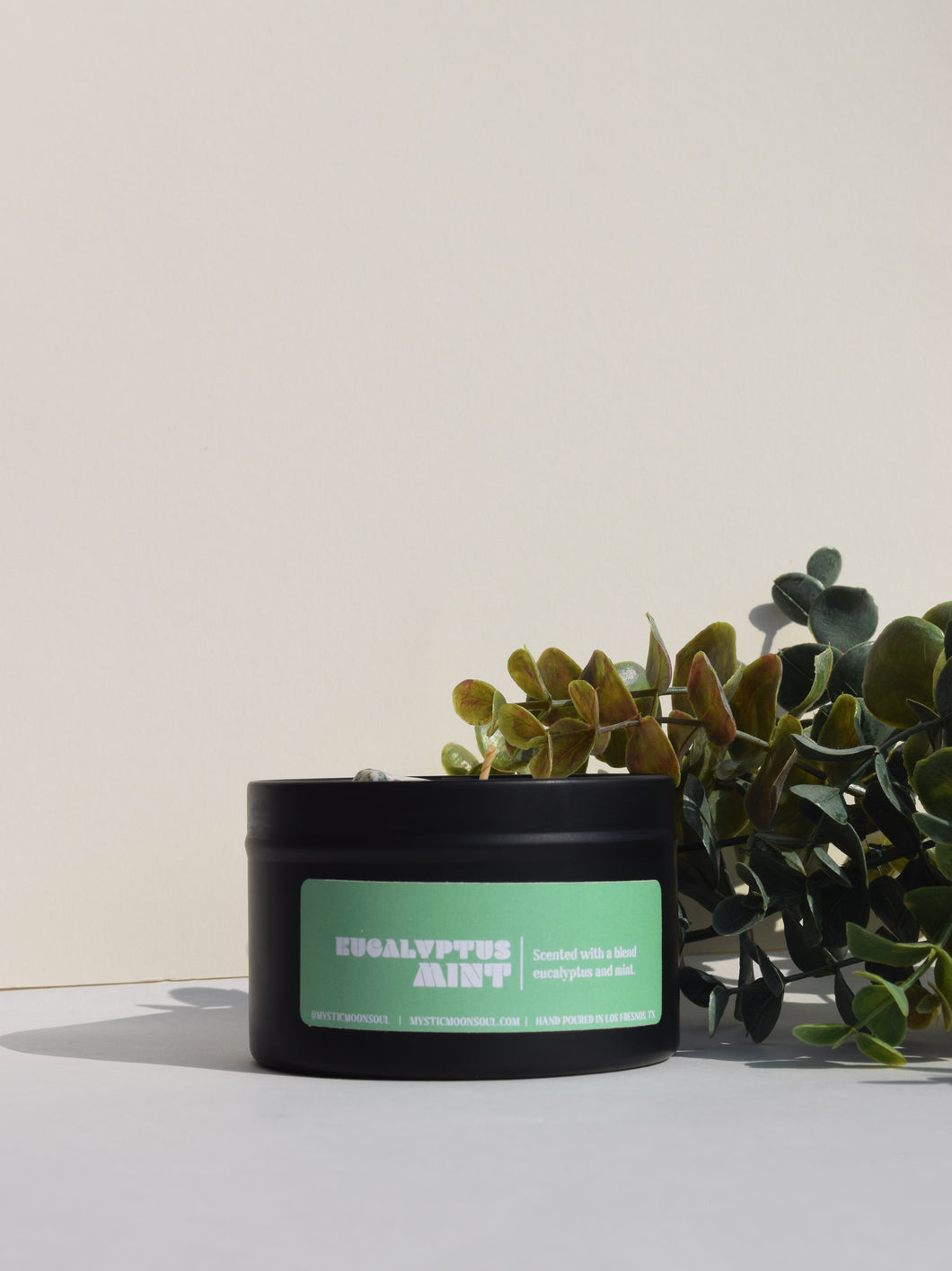 Eucalyptus Mint Crystal Candle